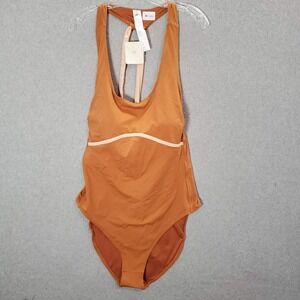 Fabletics Women Swimwear 2X Orange Gabriella Swimsuit II‎ One Piece NWT